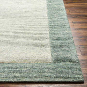 Made to Order Custom Size Amadi Green Wool Area Rug