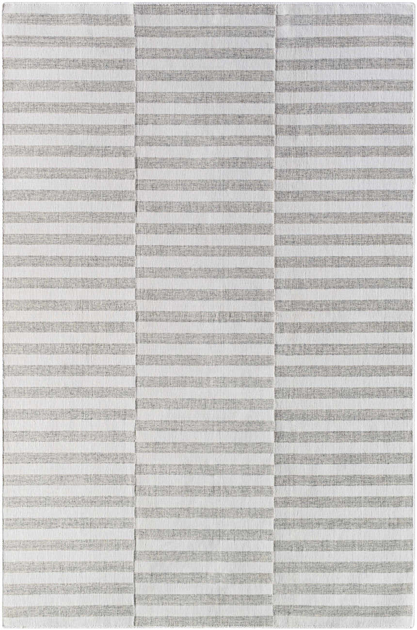 Sample Melva Gray Striped Area Rug