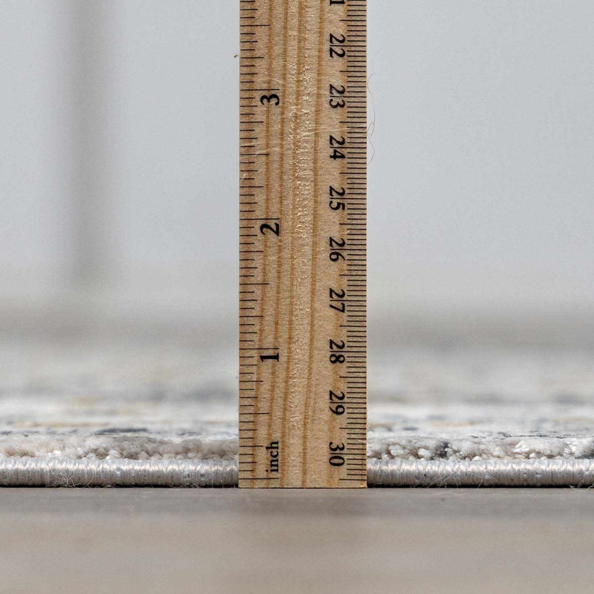 Stambaugh Luxury Fringed Faux Silk Rug