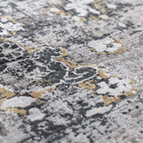 Stambaugh Luxury Fringed Faux Silk Rug