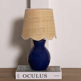 Salgareda Navy Rattan Table Lamp