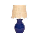 Salgareda Navy Rattan Table Lamp