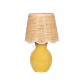 Salgareda Yellow Rattan Table Lamp