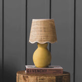 Salgareda Yellow Rattan Table Lamp