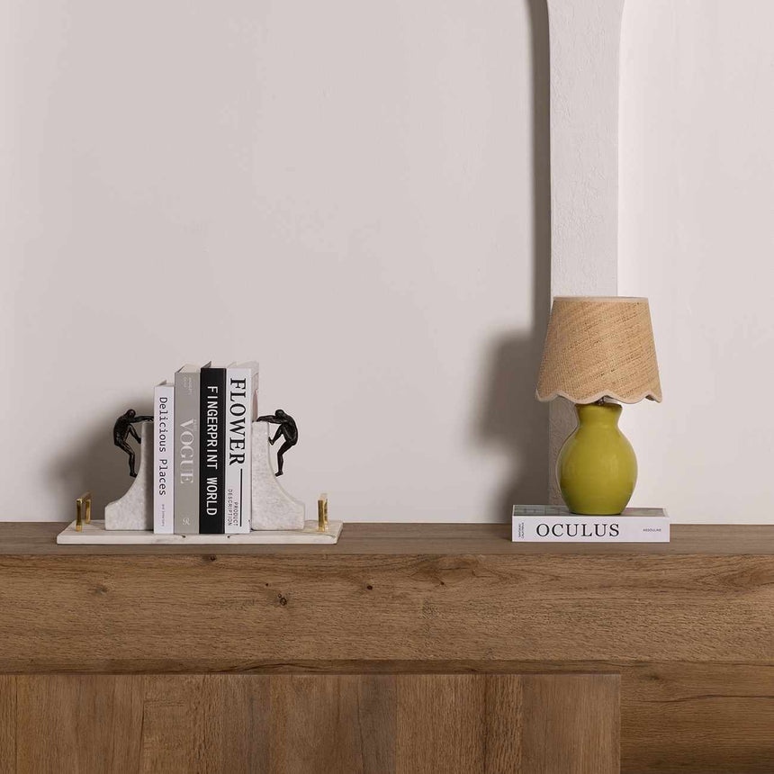 Salgareda Olive Rattan Table Lamp