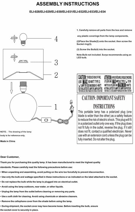 Salzkotten Cream Table Lamp