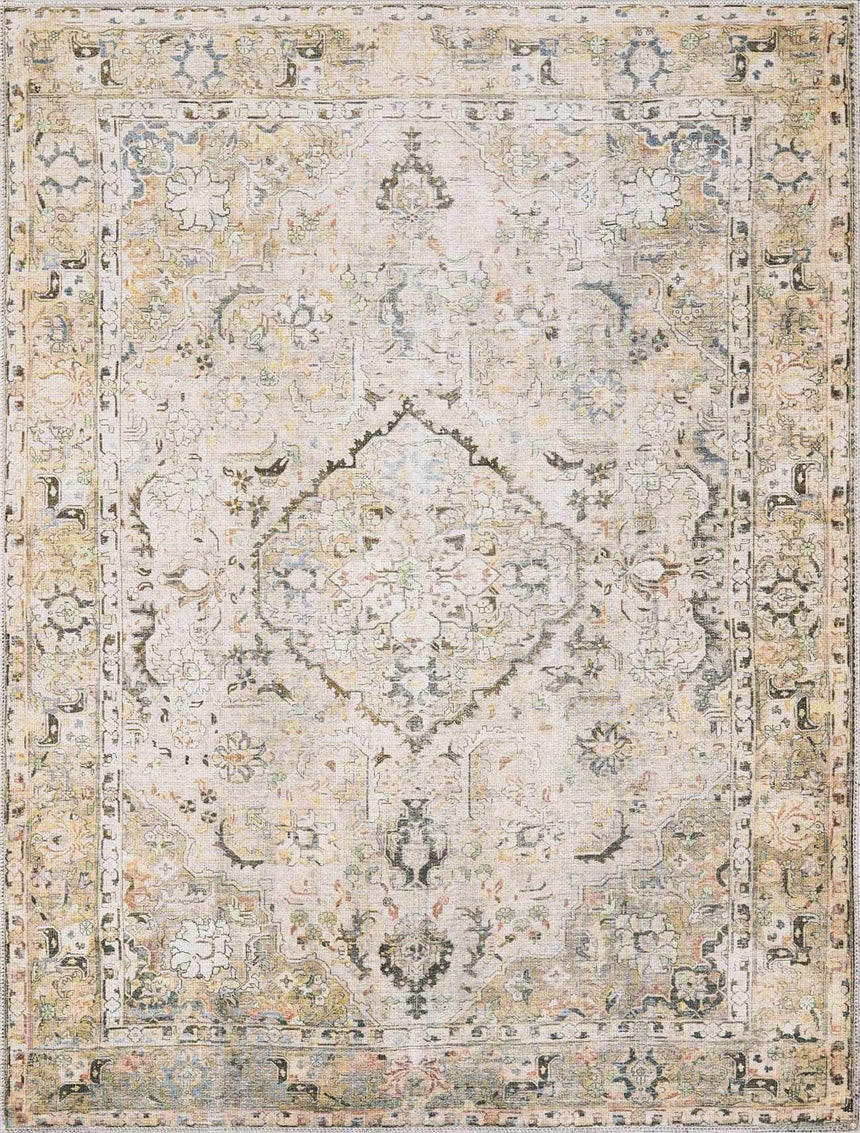 Standon Vintage Flat Pile Washable Rug