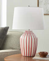 Shamsabad Red Table Lamp