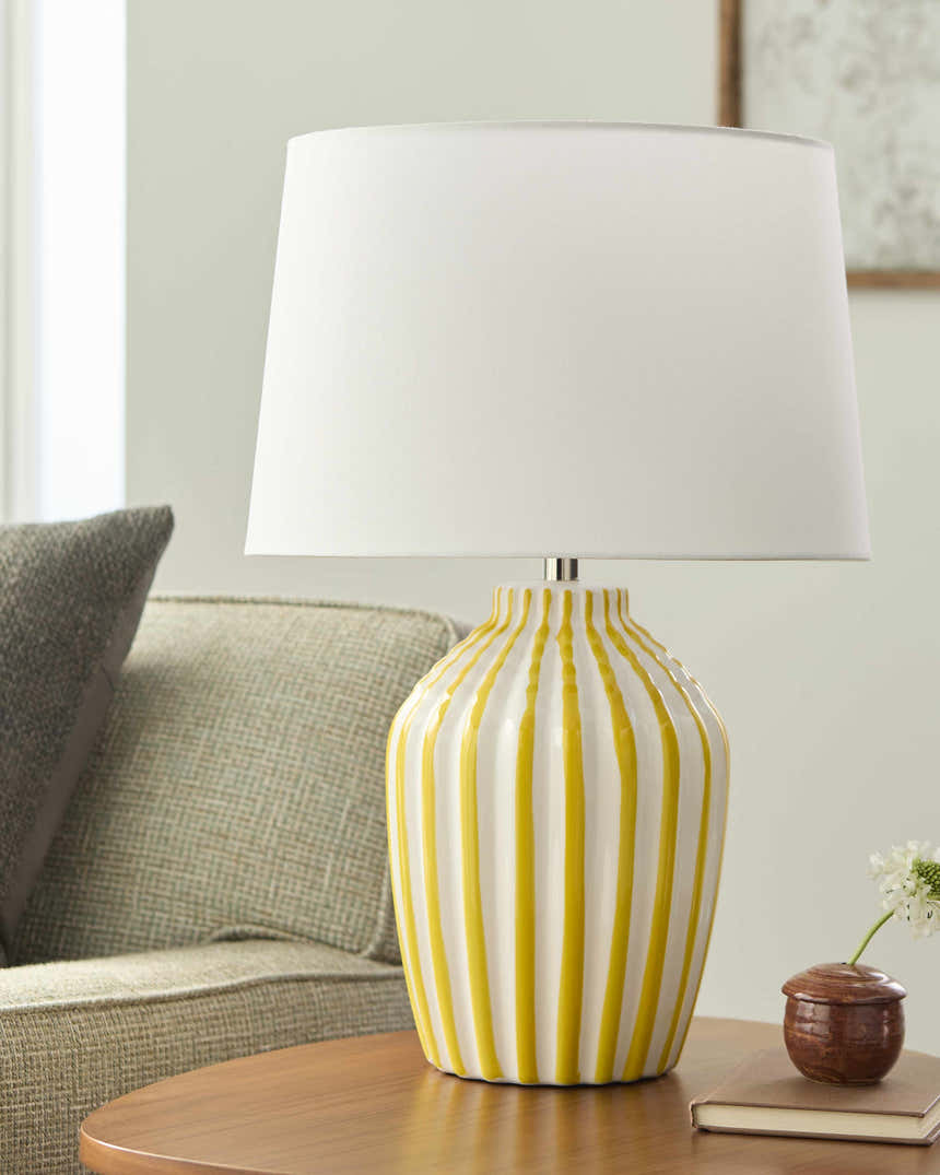 Shamsabad Yellow Table Lamp