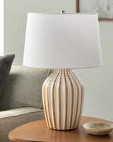 Shamsabad Tan Table Lamp