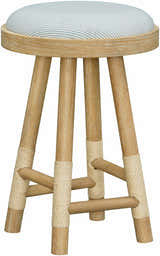 Becki Owens x Livabliss Esmarca Stool with Striped Upholstery