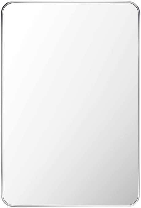 Sustinente Silver Gray Carved Mirror