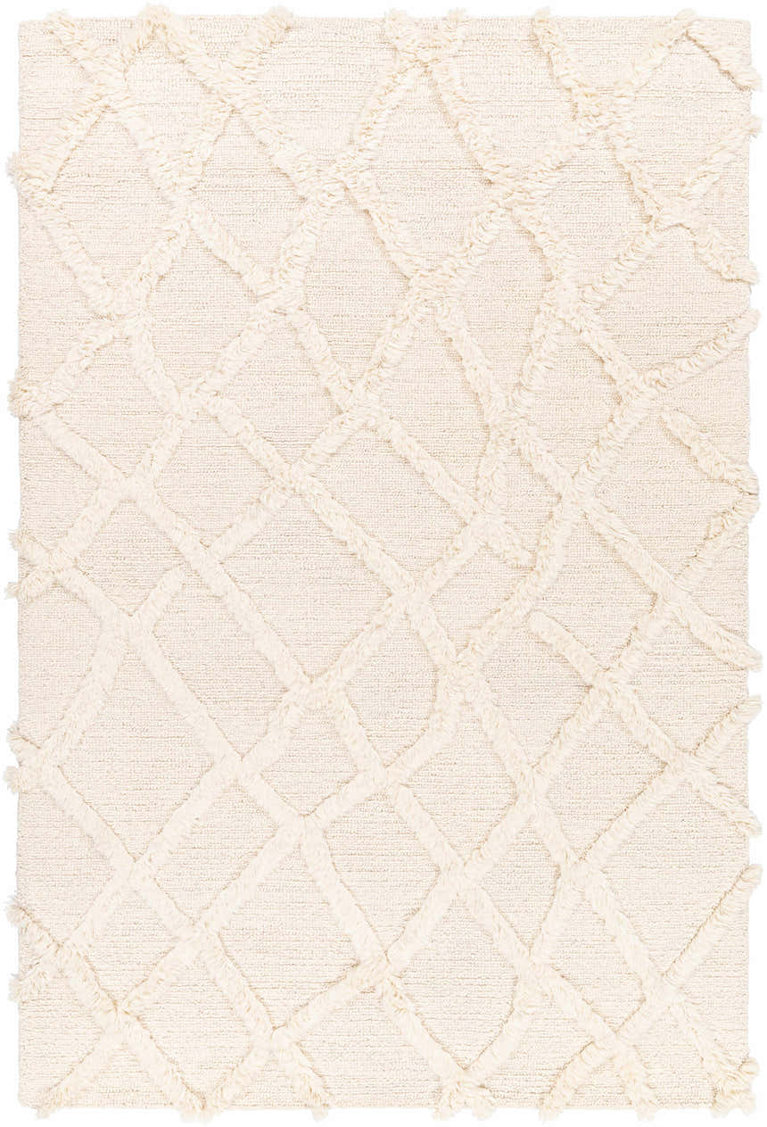 Sample Adica Cream Wool Area Rug - Clearance