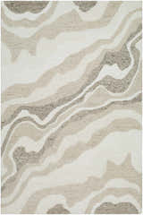 Made to Order Custom Size Siani Beige Wool Area Rug