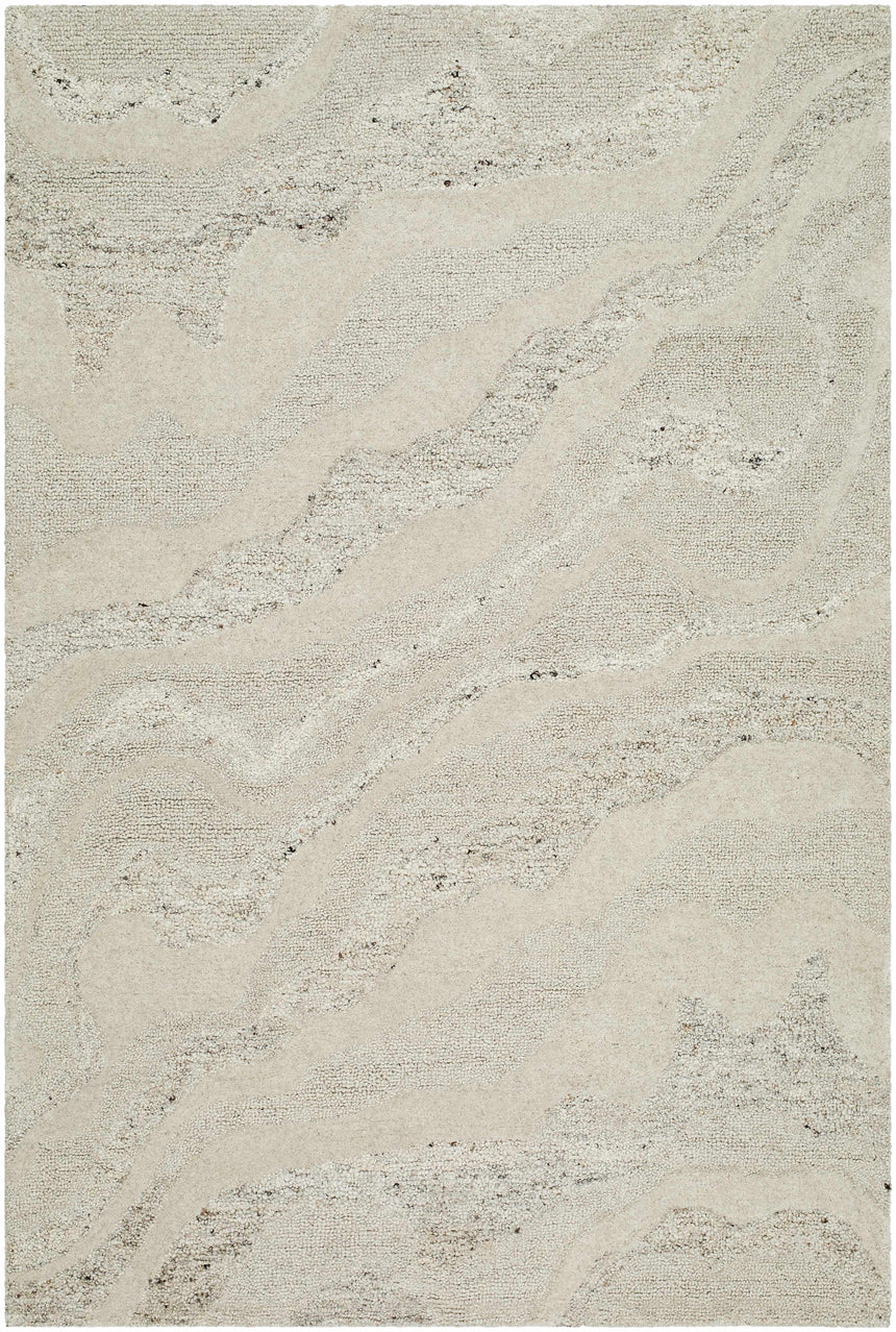 Made to Order Custom Size Siani Cream Wool Area Rug