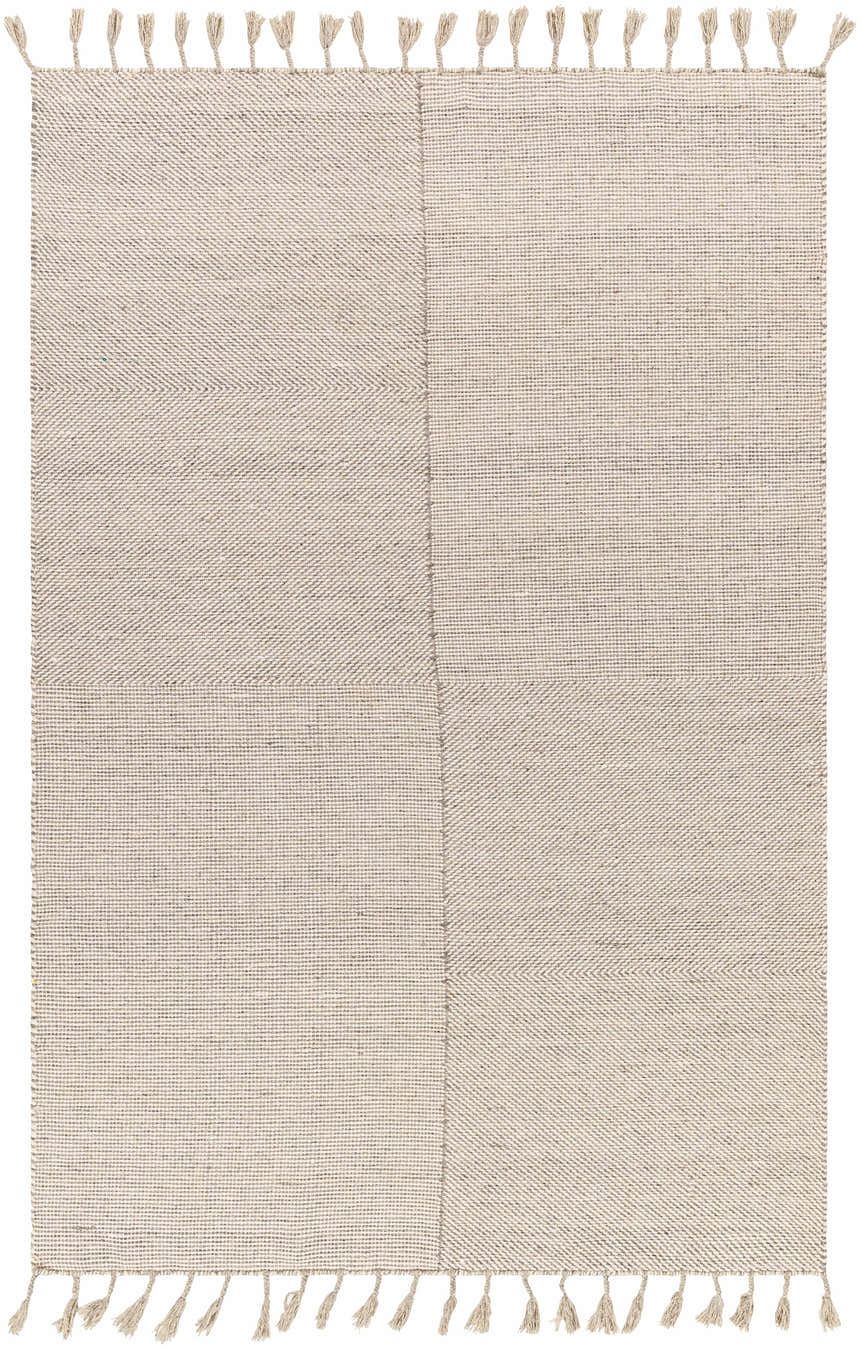 Sample Abhay Beige Wool Area Rug - Clearance