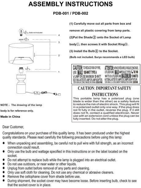Saltykovka Beige Table Lamp