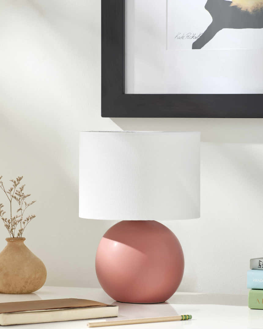 Stolbovaya Red Table Lamp