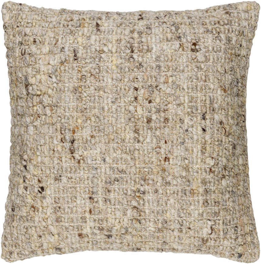 Lluvy Medium Gray Throw Pillow - Clearance