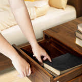 Acacia Sofia 1-Drawer Solid Wood Nightstand