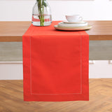 Cotton Linen Hemstitch Table Runner