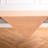 Cotton Linen Hemstitch Table Throw