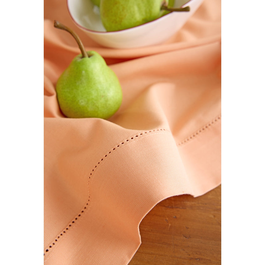 Cotton Linen Hemstitch Table Runner