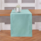 Cotton Linen Hemstitch Table Runner