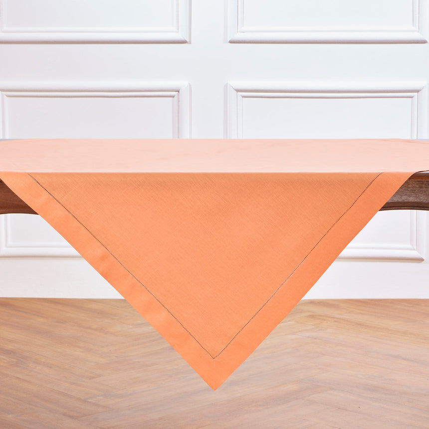 Classic Hemstitch Table Throw