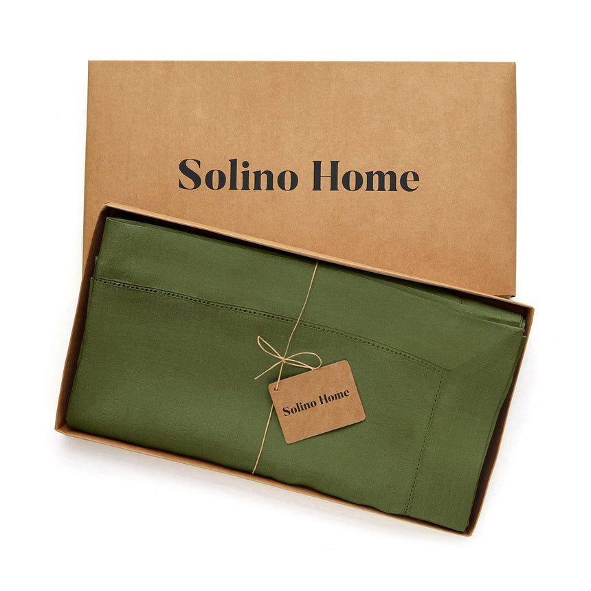 Classic Hemstitch Table Throw