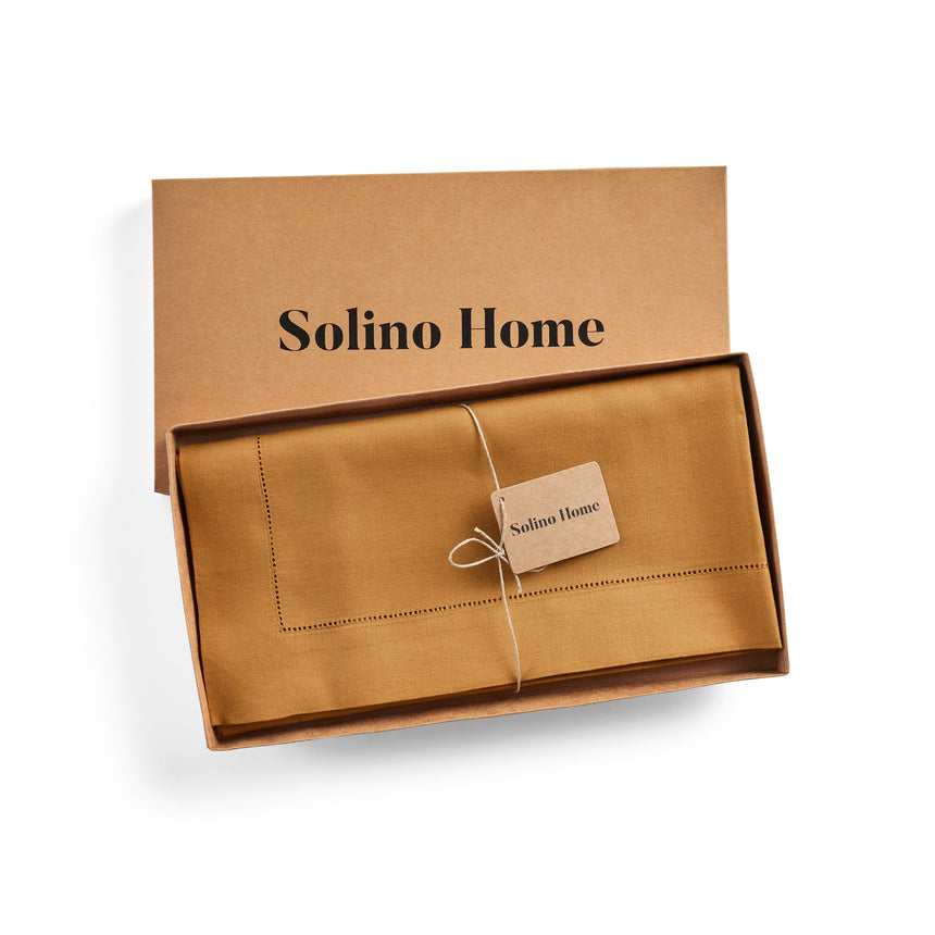 Classic Hemstitch Table Throw