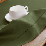 Classic Hemstitch Table Throw