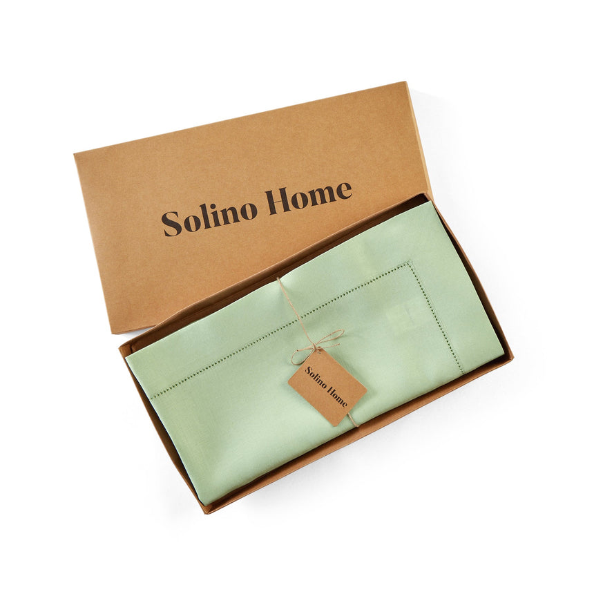 Classic Hemstitch Table Throw