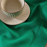 Classic Hemstitch Table Throw