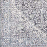 Sample Tavas Blue Persian Style Washable Rug - Clearance