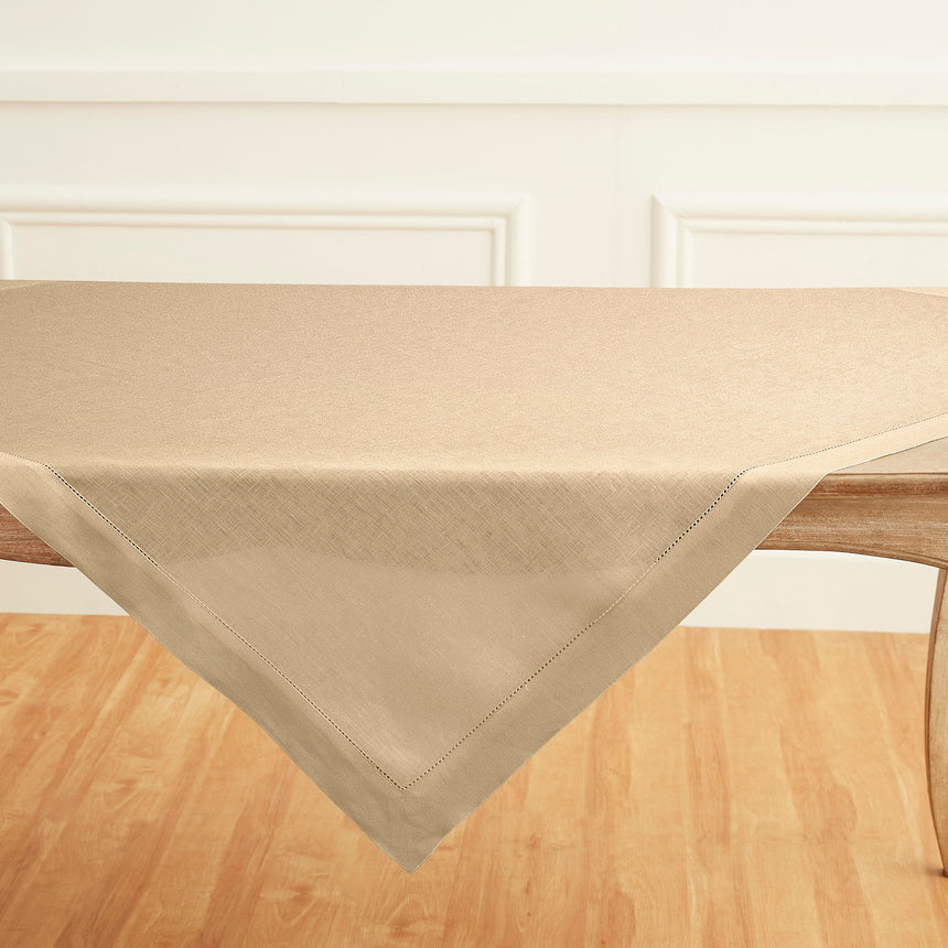 Classic Hemstitch Table Throw