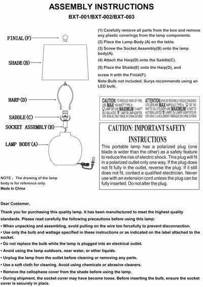 Tribaldos Table Lamp