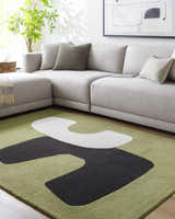 Made to Order Custom Size Terah Olive Area Rug