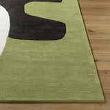 Made to Order Custom Size Terah Olive Area Rug