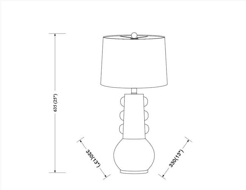 Tapachula Black Table Lamp