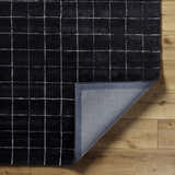 Made to Order Custom Size Toshi Jet Black Area Rug