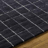 Made to Order Custom Size Toshi Jet Black Area Rug