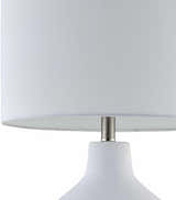 Toamasina White Table Lamp