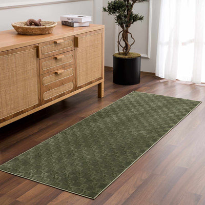 Truls Green Gambit Washable Rug