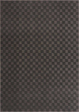 Truls 3D Checkered Washable Rug - Black