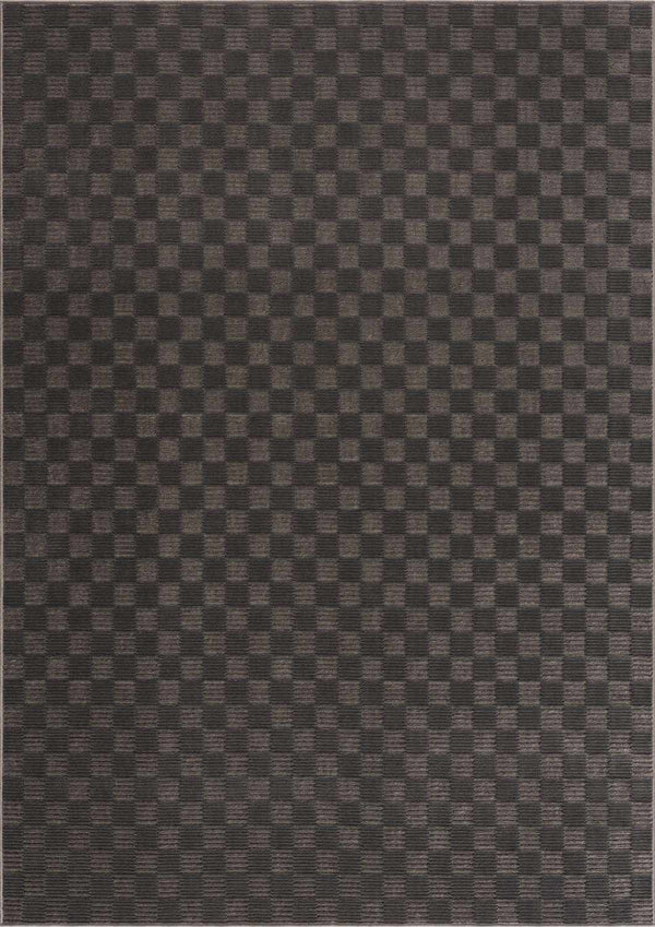 Truls Black Gambit Washable Rug