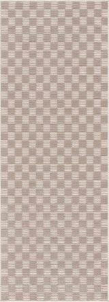Truls 3D Checkered Washable Rug -  Biscotti