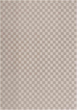 Truls 3D Checkered Washable Rug -  Biscotti