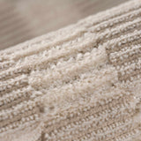 Truls 3D Checkered Washable Rug -  Biscotti