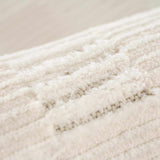 Truls 3D Checkered Washable Rug - Bone